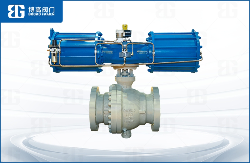 氣動鑄(zhù)鋼固定(dìng)式球閥(fá)